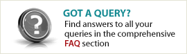 Got a query? Find answers to all your queries in the comprehensive FAQ section