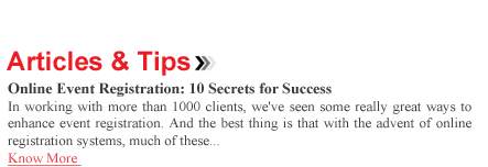 Online Event Registration : 10 Secrets for Success